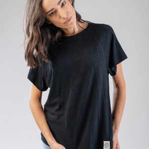 Unisex tričko konope a organická bavlna /čierne/